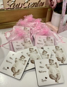 Lembrança de Batizado Personalizada com Foto