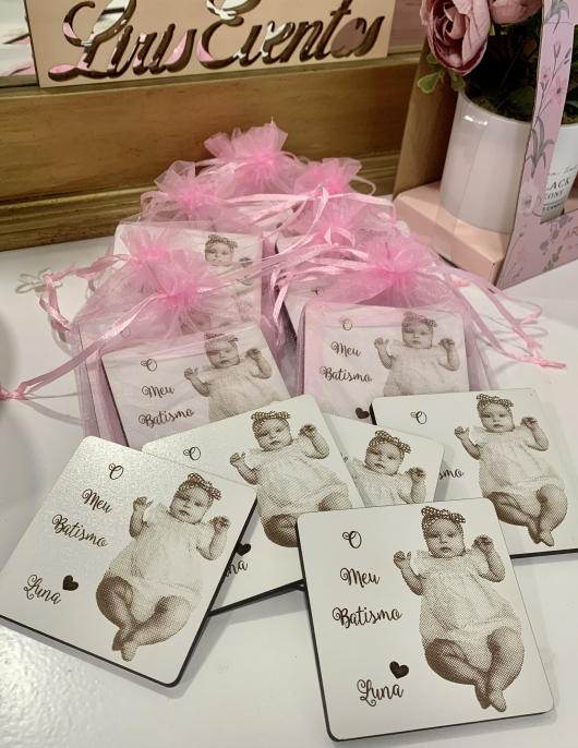 Lembrança de Batizado Personalizada com Foto