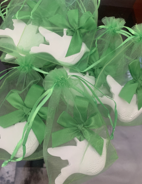 Lembrança Pomba da Paz em Saquinho Verde